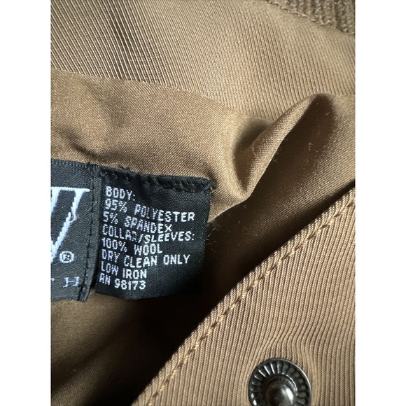 W By Worth Women's Brown cardigan jacket long knitted sleeve Size 4 - Picture 7 of 7